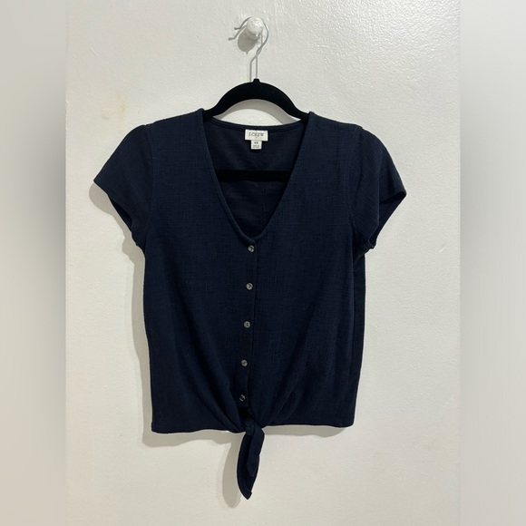 J. Crew Tops - J. Crew - Blue Woven Shirt